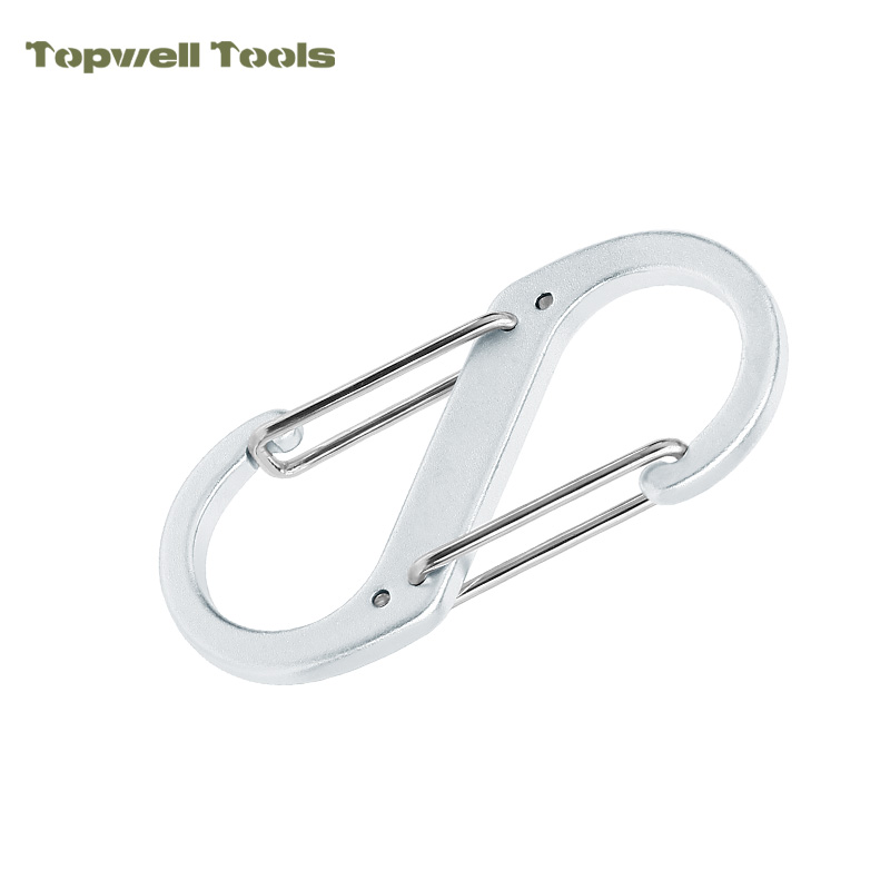 Heavy Duty S Carabiner Clips Pack, 10.5g Lightweight Key Organizer Hooks Heavy Duty S Carabiner Clips Pack, 10.5g Lightweight Key Organizer Hooks