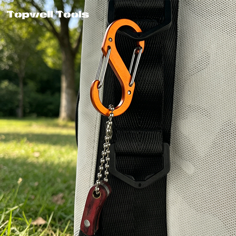 1.97” S-Type Aluminum Carabiner Clips 1.97” S-Type Aluminum Carabiner Clips