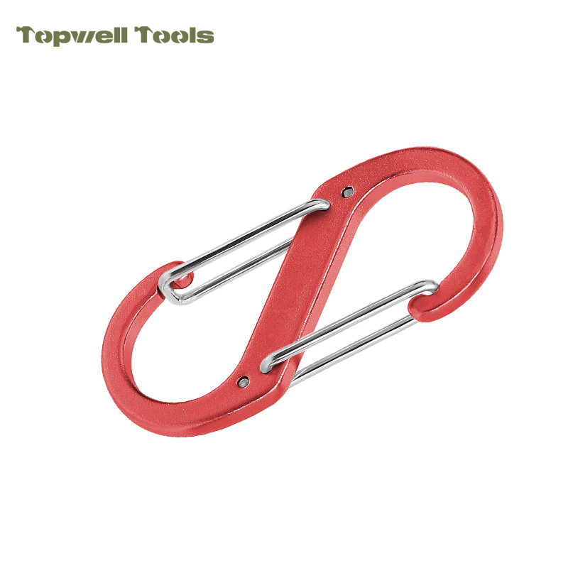 Heavy Duty S Carabiner Clips Pack, 10.5g Lightweight Key Organizer Hooks Heavy Duty S Carabiner Clips Pack, 10.5g Lightweight Key Organizer Hooks