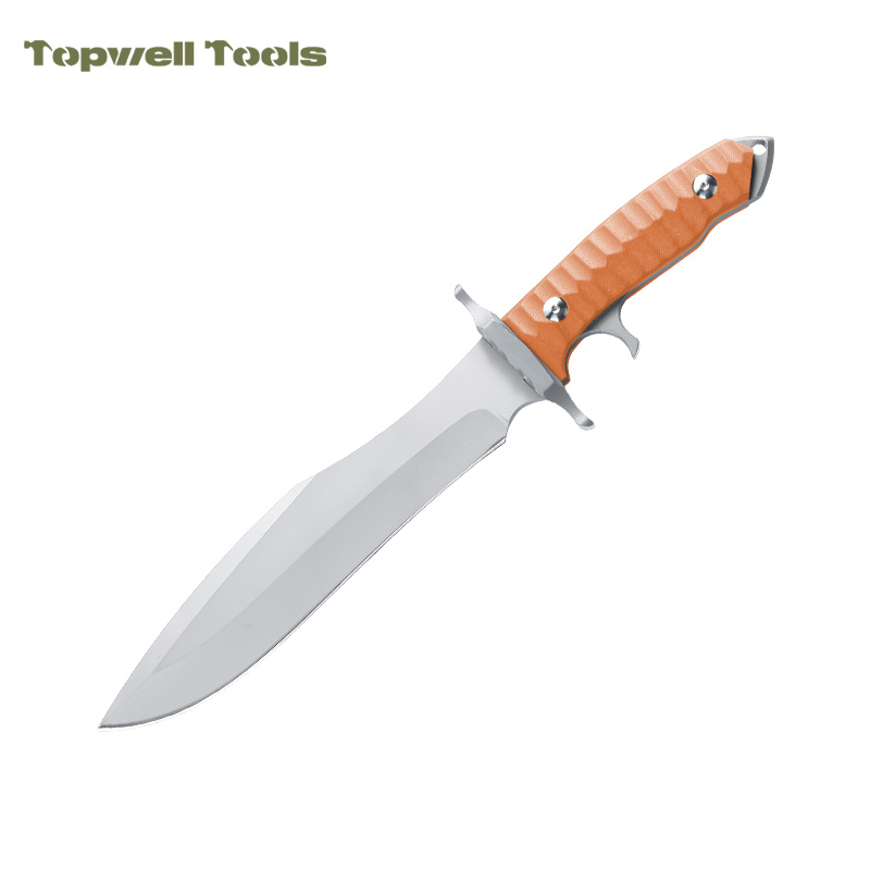Heavy Duty Hunting Fixed Blade Knife - 420 Stainless Steel Full Tang