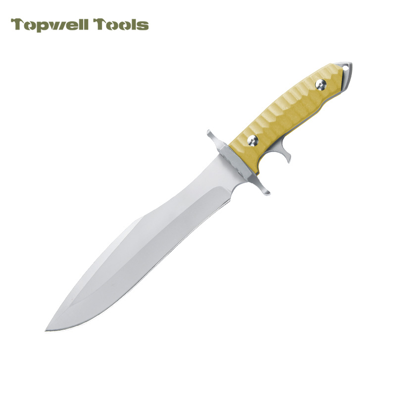 Heavy Duty Hunting Fixed Blade Knife - 420 Stainless Steel Full Tang