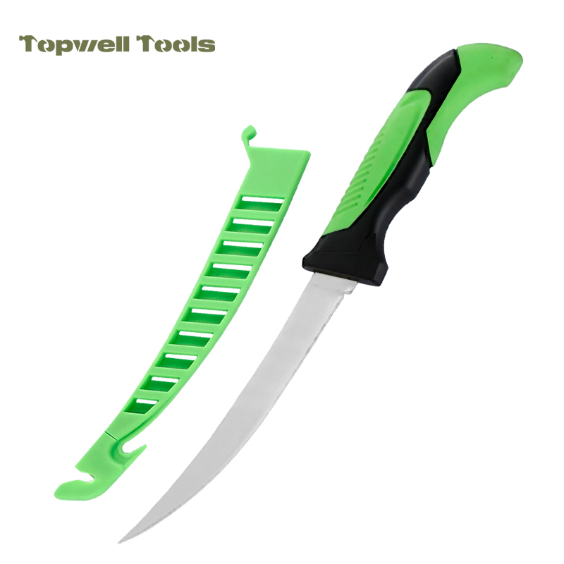 Outdoor Fishing Fillet Knife with Ergonomic Grip and 420 Stainless Steel Blade