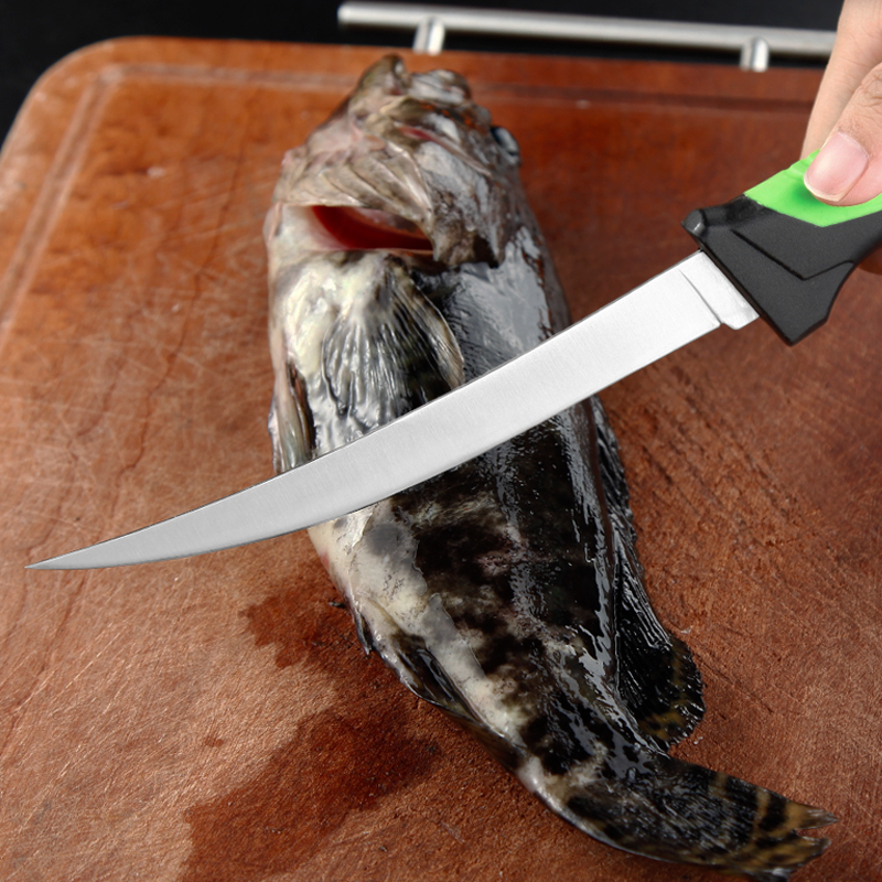 Outdoor Fishing Fillet Knife with Ergonomic Grip and 420 Stainless Steel Blade Outdoor Fishing Fillet Knife with Ergonomic Grip and 420 Stainless Steel Blade