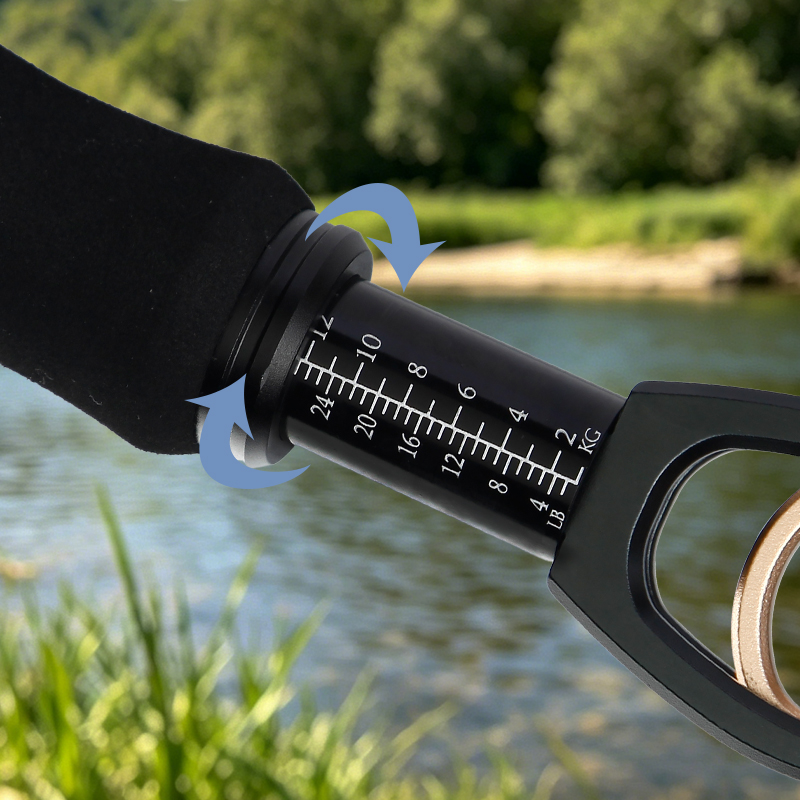11.69" Aluminum Alloy Fish Control Clamp with Coiled Lanyard & Safe Lock Trigger, Saltwater Fishing Gear