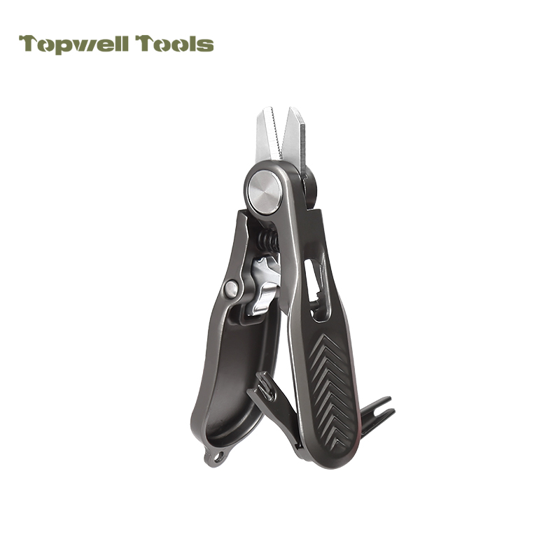 Mini Fishing Line Clipper - Compact 3.14" Zinc Alloy Handle Line Cutter, Portable Fishing Prep Multi-Tool with Safety Lock for Vest & Lanyard