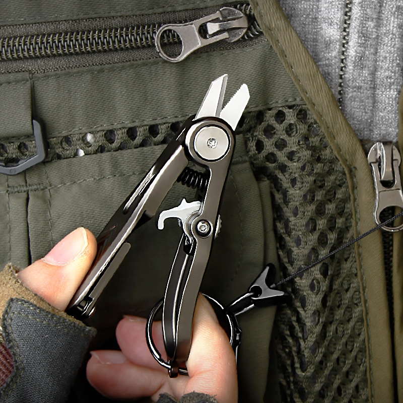 Mini Fishing Line Clipper - Compact 3.14" Zinc Alloy Handle Line Cutter, Portable Fishing Prep Multi-Tool with Safety Lock for Vest & Lanyard Mini Fishing Line Clipper - Compact 3.14" Zinc Alloy Handle Line Cutter, Portable Fishing Prep Multi-Tool with Safety Lock for Vest & Lanyard