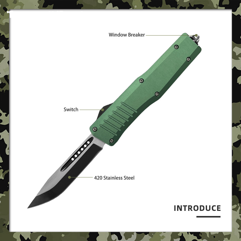 Multi-Functional 5.39" Compact Safety Rescue Gear - Hardened Window Breaker Tip, Heavy-Duty Tactical EDC Tool for Survival, Backpacking
