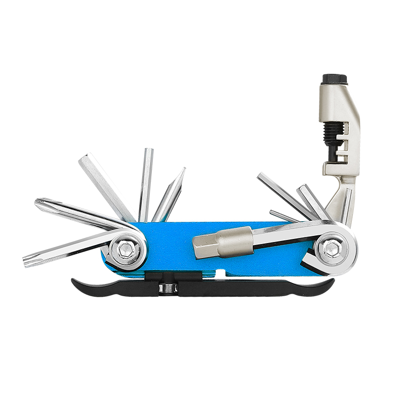 14-in-1 Bicycle Multi-Tool - Professional Bike Repair Kit with Chain Breaker, Hex Wrenches, Spoke Wrenches & Screwdrivers, Compact Cycling Gear