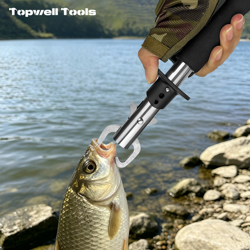 Saltwater Fishing Gear Combo - Ergonomic Hook Remover Pliers with Line Cutter & Secure EVA Handle Fish Control Gripper, Essential Angler Tool Kit