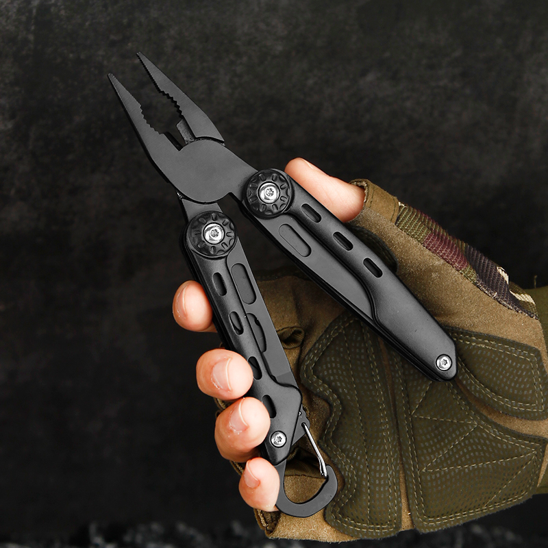 10-in-1 Compact Carabiner Multitool Pliers - Stainless Steel Folding Pocket EDC Tool 10-in-1 Compact Carabiner Multitool Pliers - Stainless Steel Folding Pocket EDC Tool