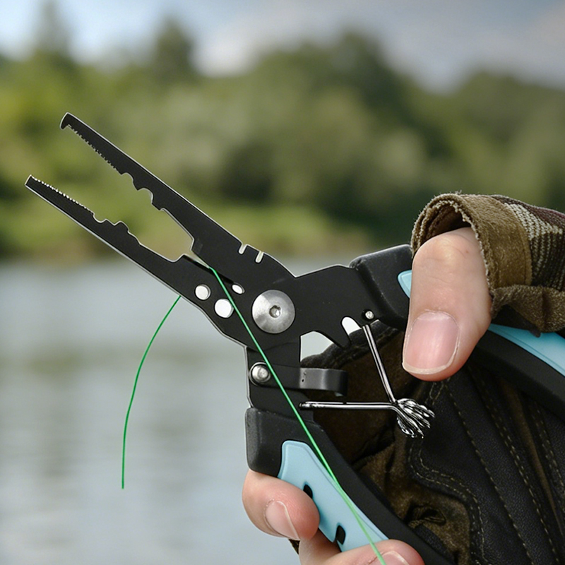 3-Piece Fishing Tool Set - Fish Lip Gripper & Dual Split Ring Pliers (6.45" & 7.32") 3-Piece Fishing Tool Set - Fish Lip Gripper & Dual Split Ring Pliers (6.45" & 7.32")